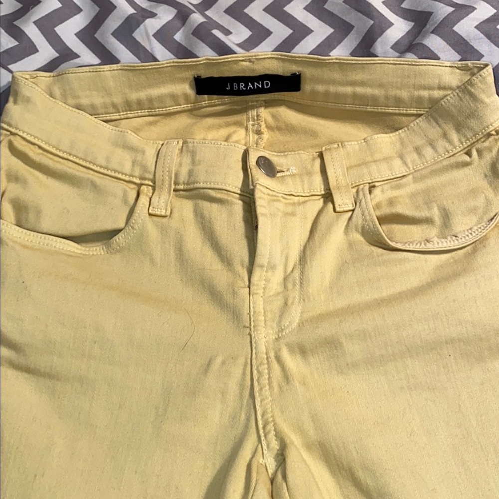 J Brand Jeans Acid Wash Yellow Size 25